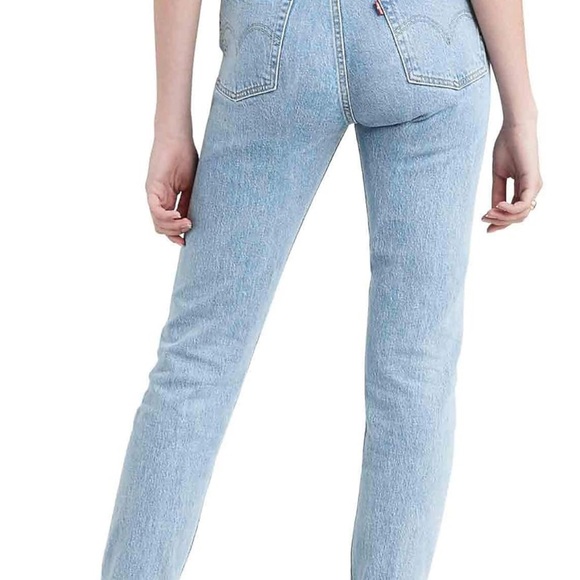 Levi's Women's Light Blue Straight Leg Jeans - Picture 2 of 14